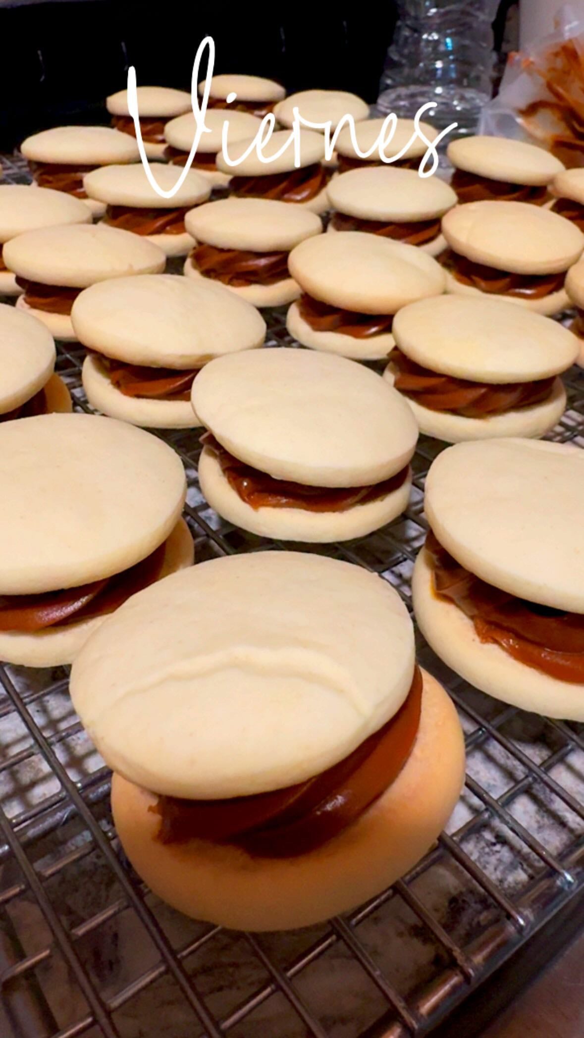 Alfajores con dulce de leche